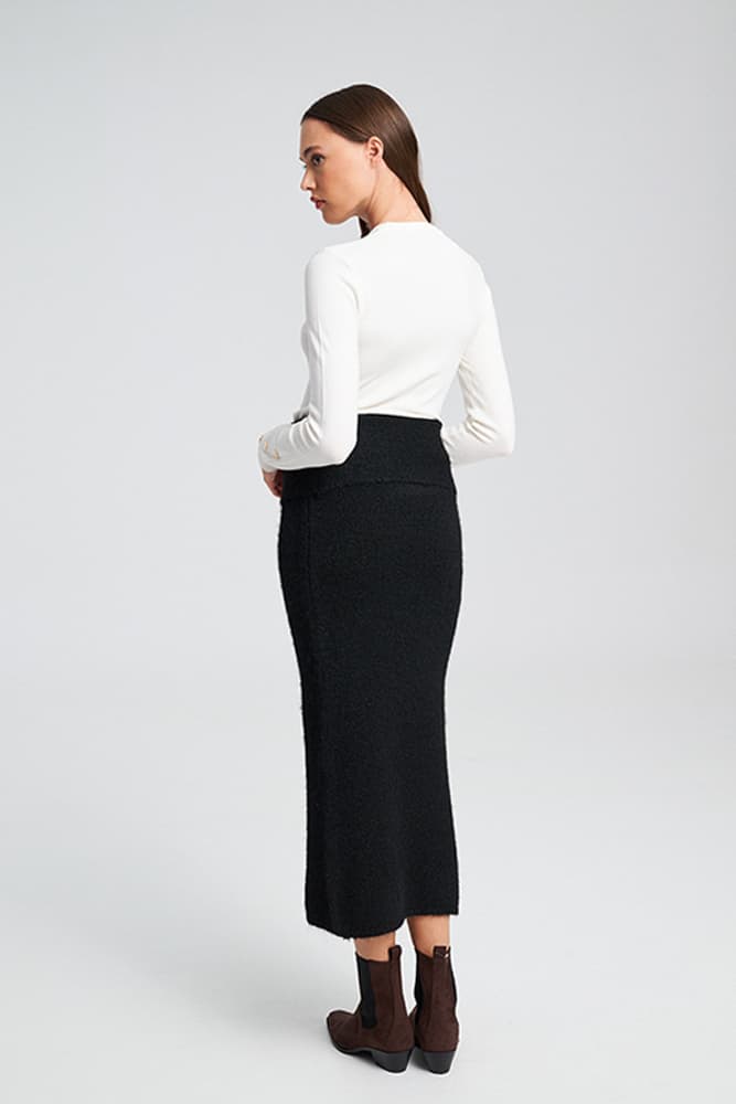 Γυναικεία Caramel Πλεκτή Φούστα Black Mind Matter MML25-02-09-057