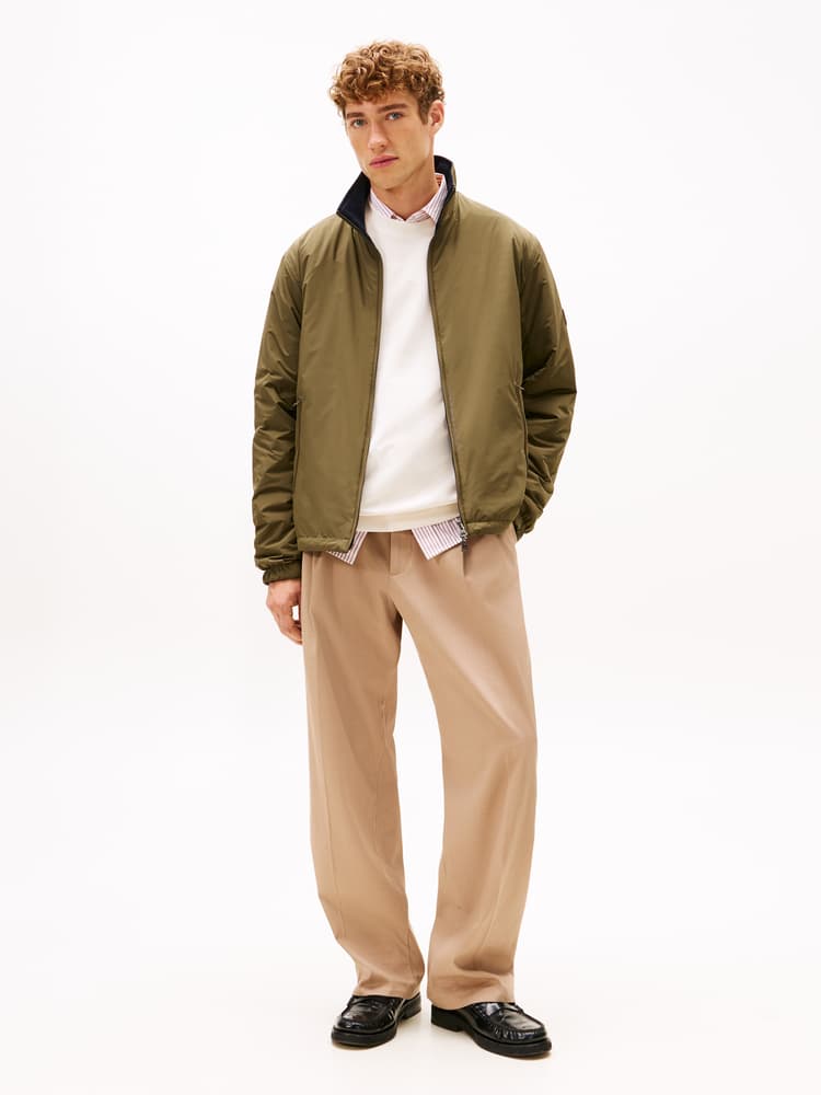 Ανδρικό Μπουφάν Διπλής Όψεως Χακί/Navy Μπλε Tommy Hilfiger MW0MW41862-RBN