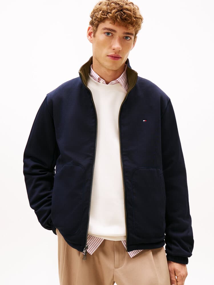 Ανδρικό Μπουφάν Διπλής Όψεως Χακί/Navy Μπλε Tommy Hilfiger MW0MW41862-RBN