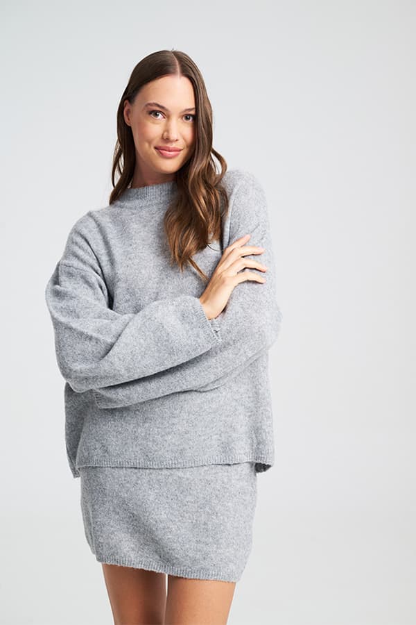 Women's Knitwear Mind Matter Gray