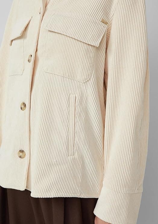 Γυναικείο Κοτλέ Πουκάμισο Μπεζ S.Oliver 2170262-0805