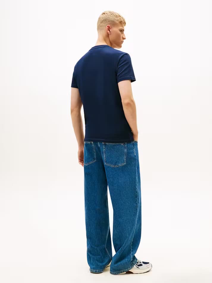 Ανδρικό T-shirt Navy Μπλε Tommy Jeans DM0DM22645-C1G