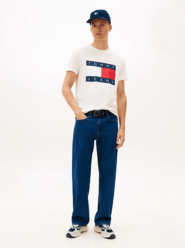 Ανδρικό T-shirt Εκρού Tommy Jeans DM0DM22645-YBH