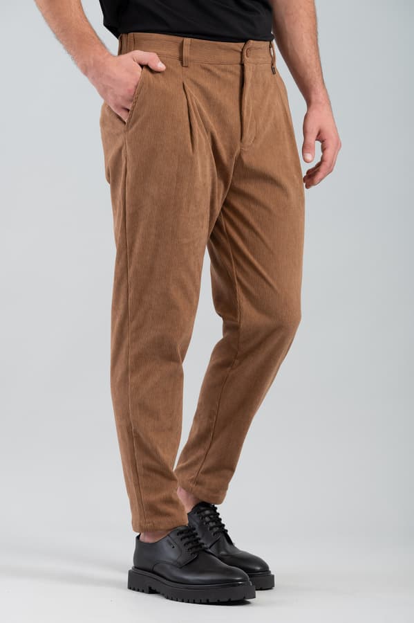 Ανδρικό Κοτλέ Παντελόνι Καμηλό Vittorio 2425AZZATE-CAMEL