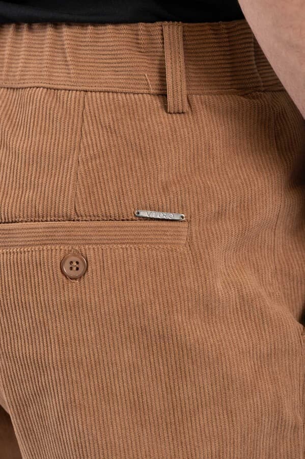 Ανδρικό Κοτλέ Παντελόνι Καμηλό Vittorio 2425AZZATE-CAMEL