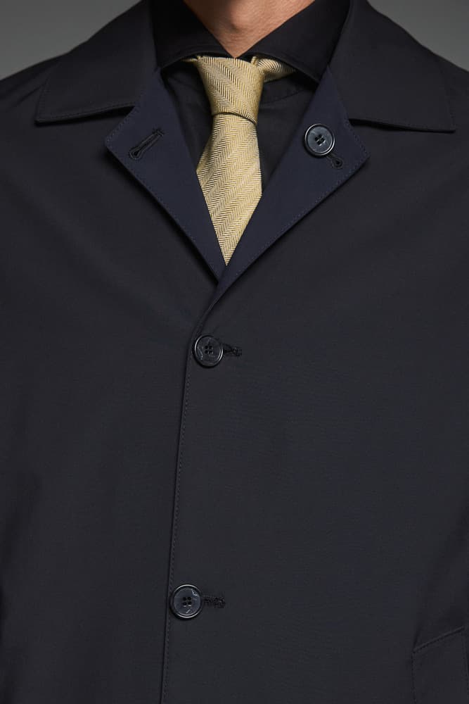 Ανδρική Καπαρντίνα Διπλής Όψεως Μπλε/Μαύρη Guy Laroche EW244037-BLUE