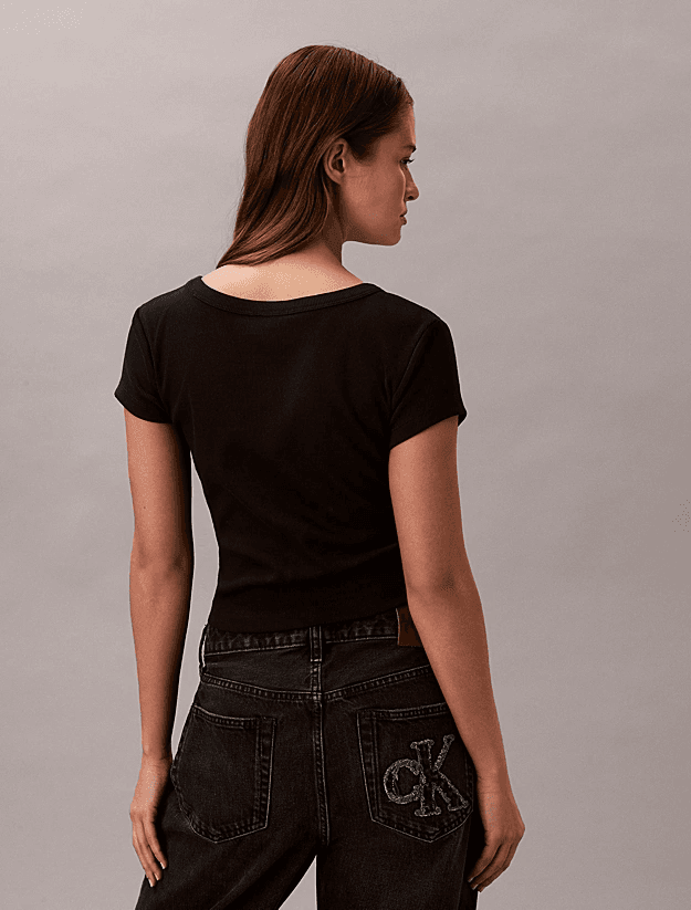 Γυναικείο T-shirt Μαύρο Calvin Klein LV047C200G-UB1