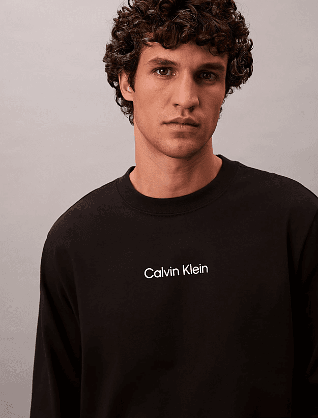 Ανδρικό Μακρυμάνικο T-shirt Μαύρο Calvin Klein LV04LD232G-UB1
