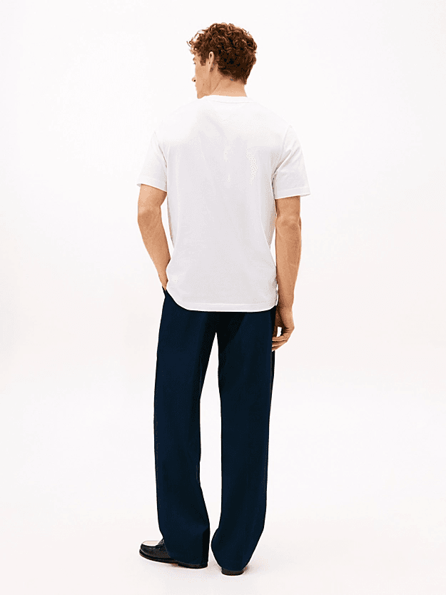 Ανδρικό T-shirt Λευκό Tommy Hilfiger MW0MW41455-YBR