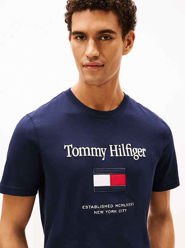 Ανδρικό T-shirt Navy Μπλε Tommy Hilfiger MW0MW42736-DW5