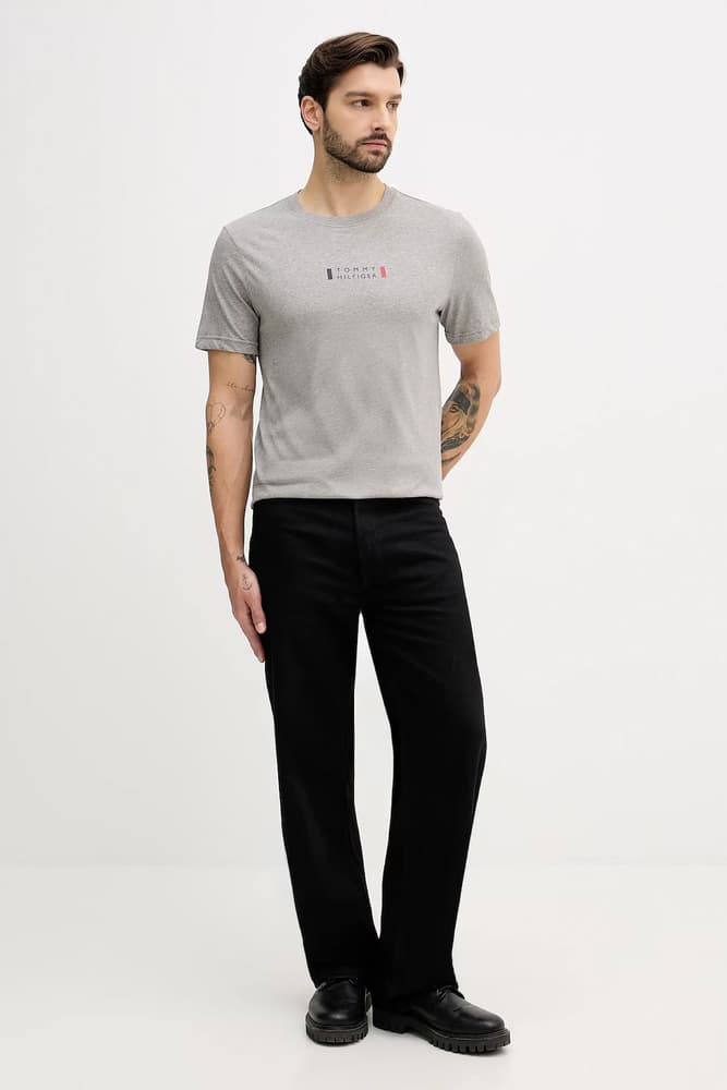 Ανδρικό T-shirt Γκρι Tommy Hilfiger MW0MW41453-P91