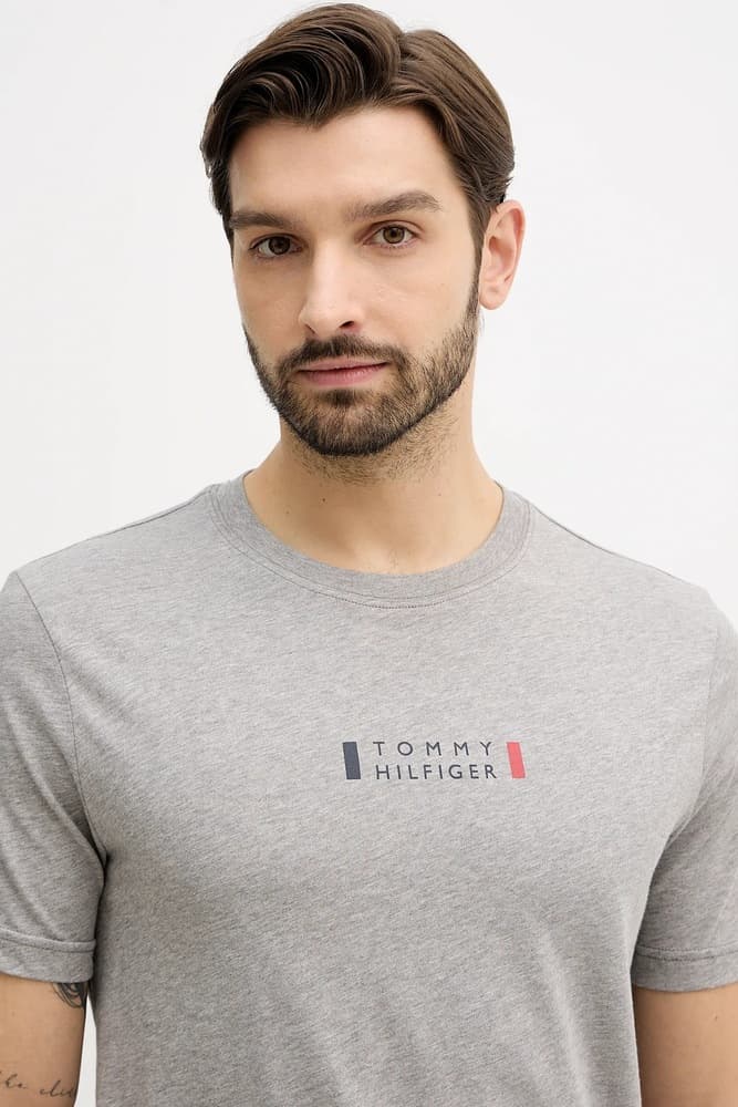 Ανδρικό T-shirt Γκρι Tommy Hilfiger MW0MW41453-P91