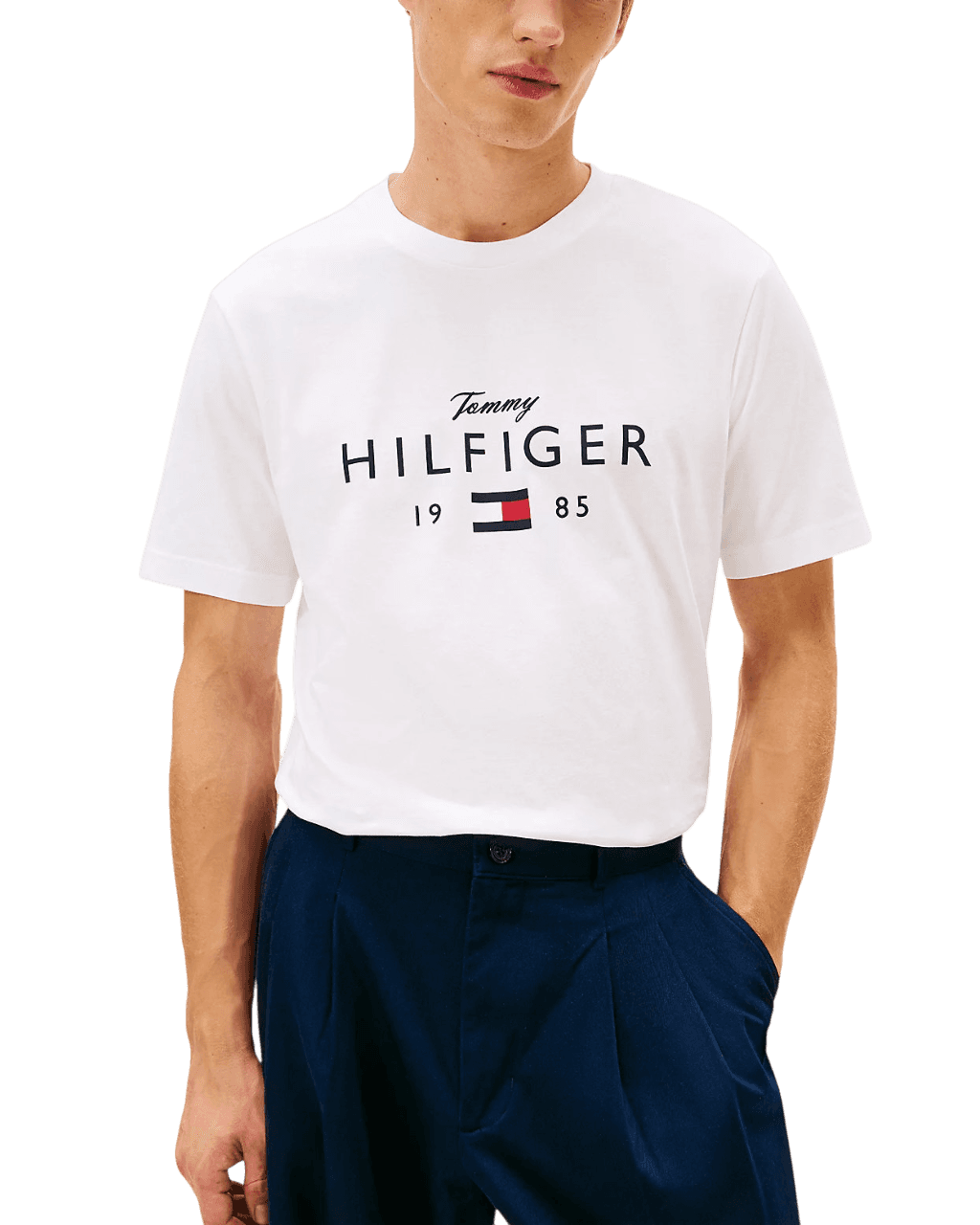 Ανδρικό T-shirt Πράσινο Tommy Hilfiger MW0MW41455-L01