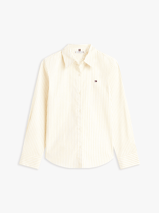 Γυναικείο Ριγέ Πουκάμισο Κίτρινο Tommy Hilfiger WW0WW47169-0FS