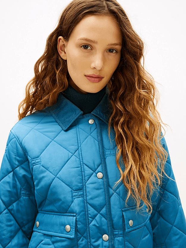 Women's Quilted Jackets Tommy Hilfiger Blue