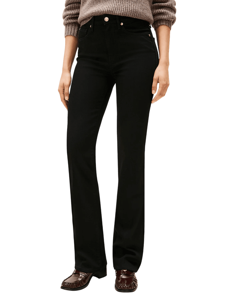 Γυναικείο Bootcut Τζιν Μαύρο Tommy Hilfiger WW0WW48798-1BY
