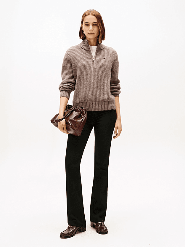 Γυναικείο Bootcut Τζιν Μαύρο Tommy Hilfiger WW0WW48798-1BY