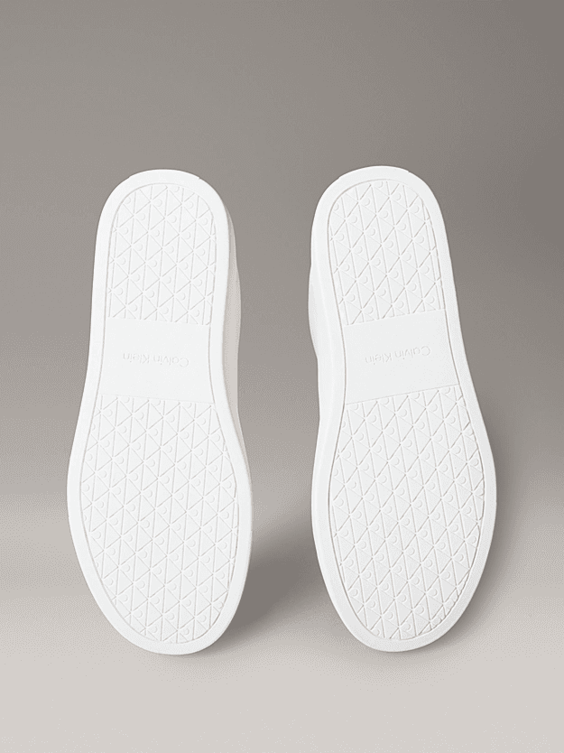 SNEAKER CALVIN KLEIN CLASSIC CUPSOLE LACE UP LTH BRIGHT WHITE/BLACK CALVIN KLEIN