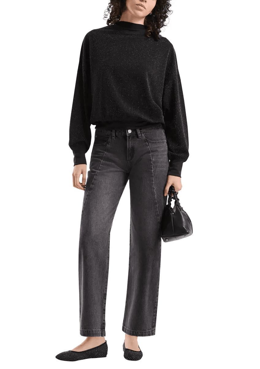 Γυναικείο Φούτερ Μαύρο S.Oliver 2174484-9999