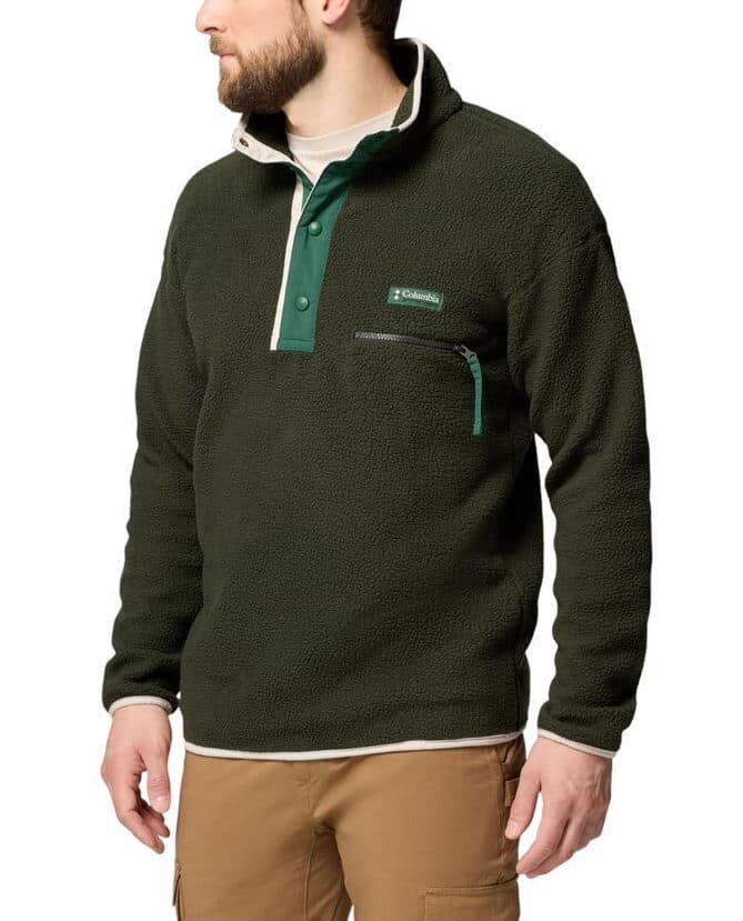 Ανδρικό Helvetia II Half Snap Fleece Πράσινο Columbia 2090891-367