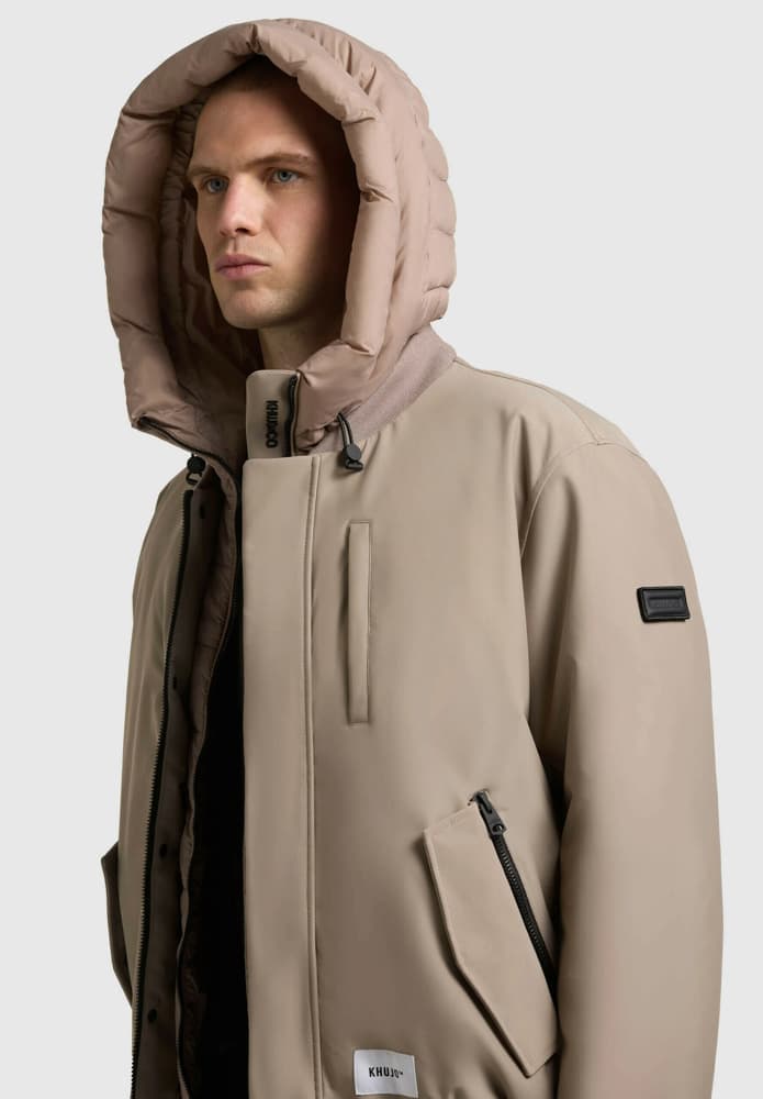 Ανδρικό Clemat Bomber Μπουφάν Μπεζ Khujo KJ2067JK253-123 GREIGE