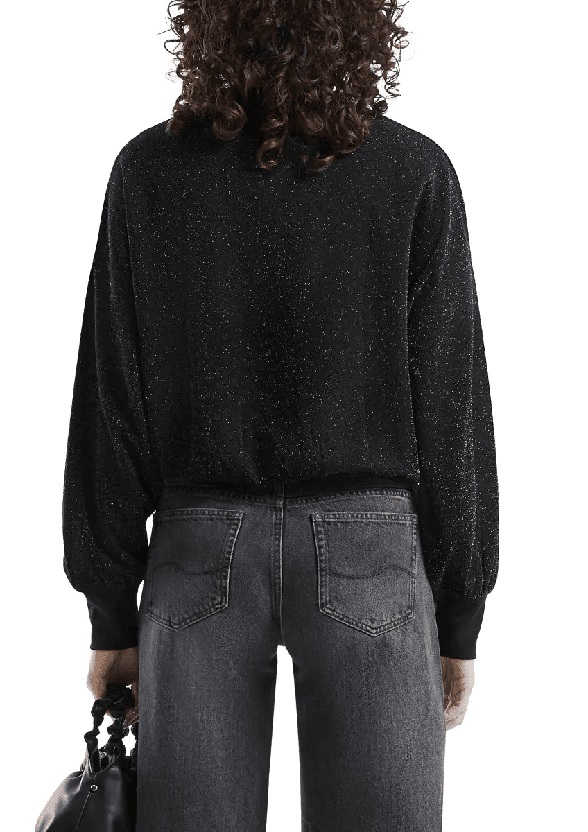 Γυναικείο Φούτερ Μαύρο S.Oliver 2174484-9999