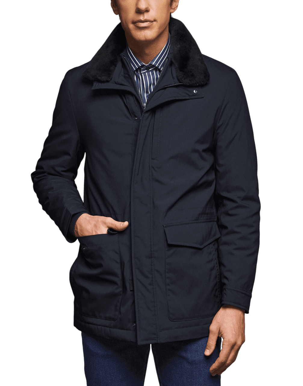 Men's Jackets & Coats Guy Laroche Blue