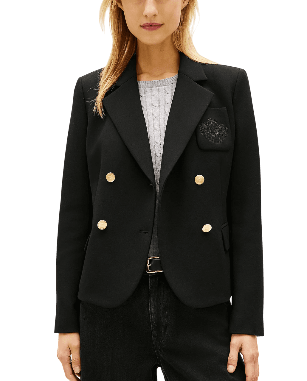 Γυναικείο Slim Σακάκι Μαύρο Tommy Hilfiger WW0WW48696-BDS