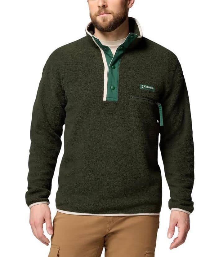 Ανδρικό Helvetia II Half Snap Fleece Πράσινο Columbia 2090891-367