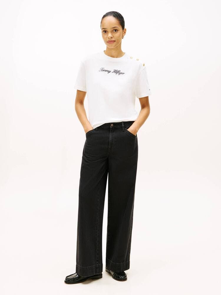 Women's T-Shirts Tommy Hilfiger White