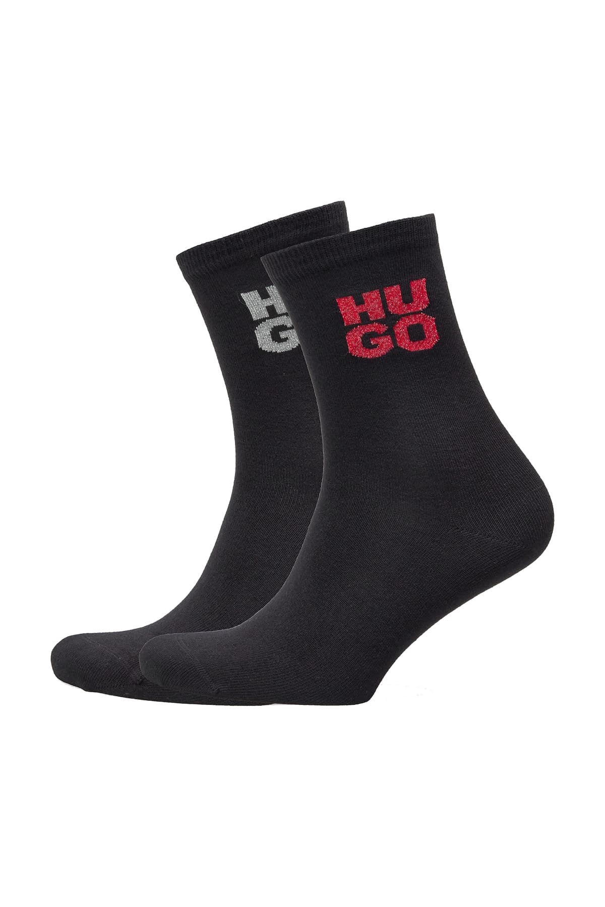 Γυναικείες Κάλτσες 2 Τεμαχίων Μαύρες Hugo 50524283-001