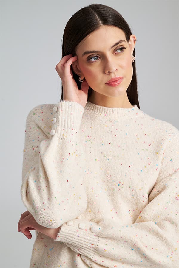 Women's Knitwear Mind Matter Beige