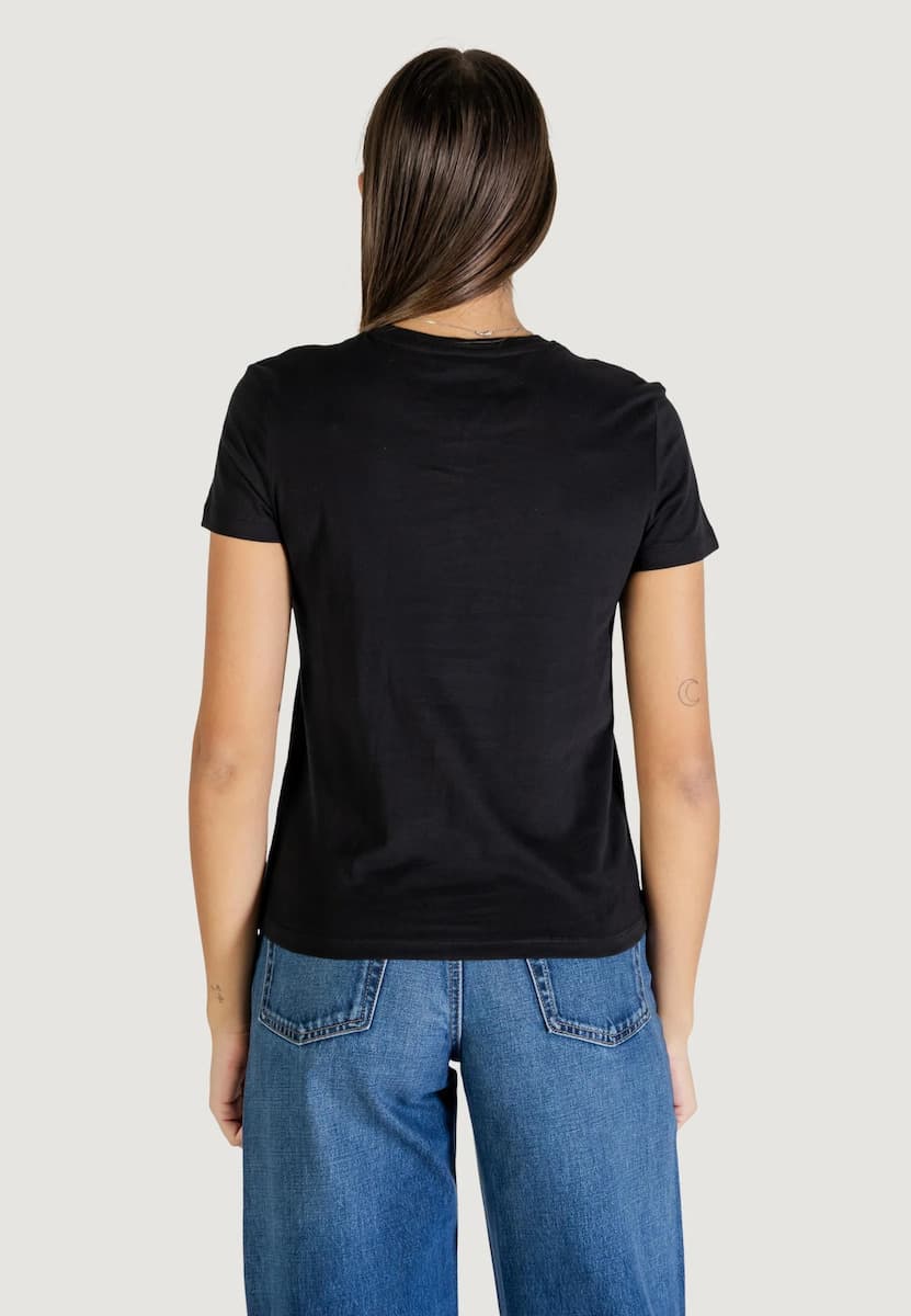 TOMMY JEANS TJW REG ESSENTIAL LOGO 2 TEE EXT DW0DW21842-BDS Black