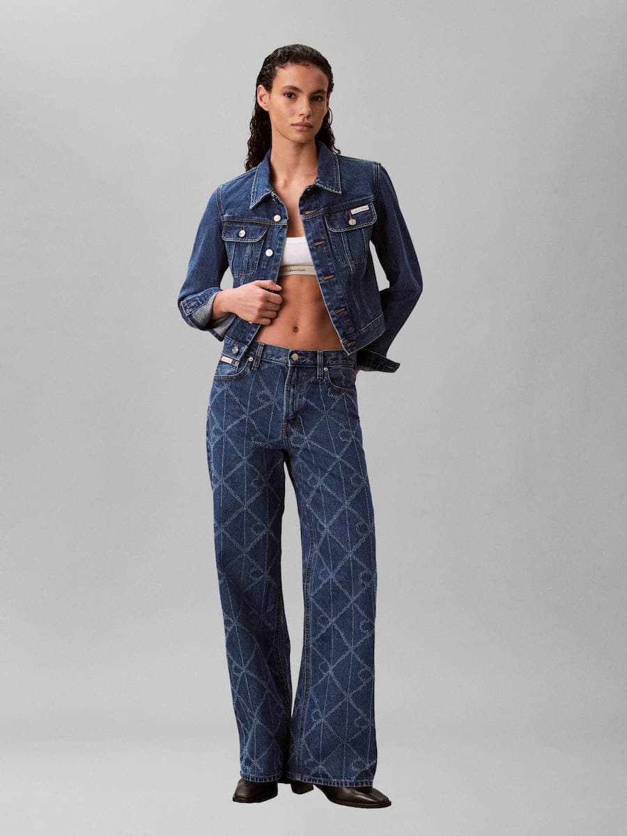 Γυναικείο Τζιν Μπουφάν Navy Μπλε Calvin Klein LV047E629G-MZK