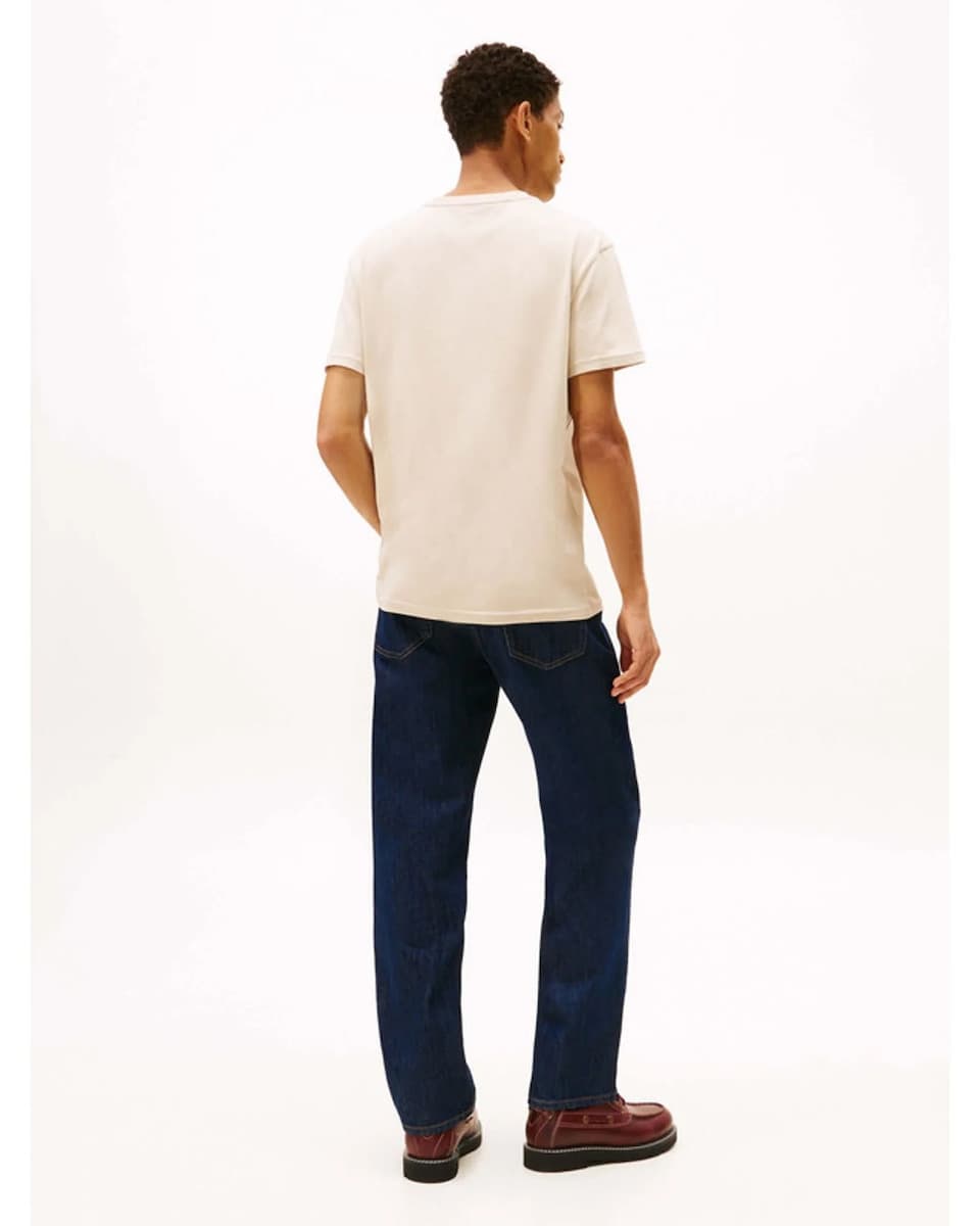 Ανδρικό T-shirt Μπεζ Tommy Jeans DM0DM22317-ABY