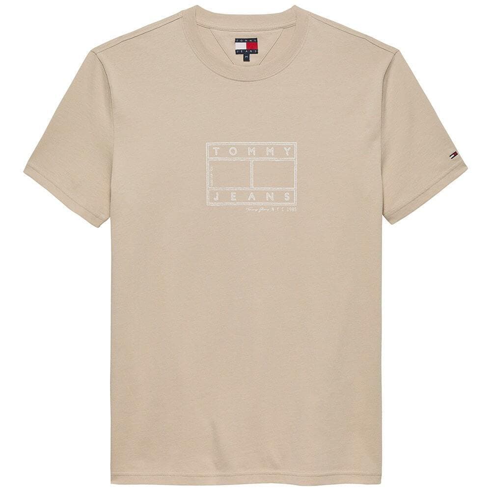 Ανδρικό T-shirt Μπεζ Tommy Jeans DM0DM22317-ABY