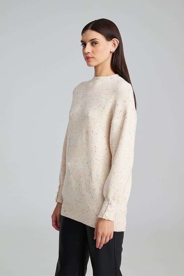 Women's Knitwear Mind Matter Beige