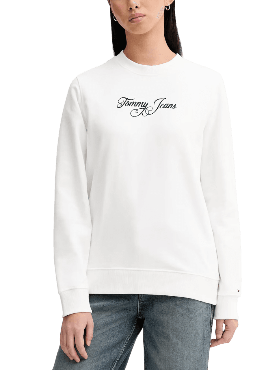 Γυναικείο Φούτερ Λευκό Tommy Jeans DW0DW21922-YBL