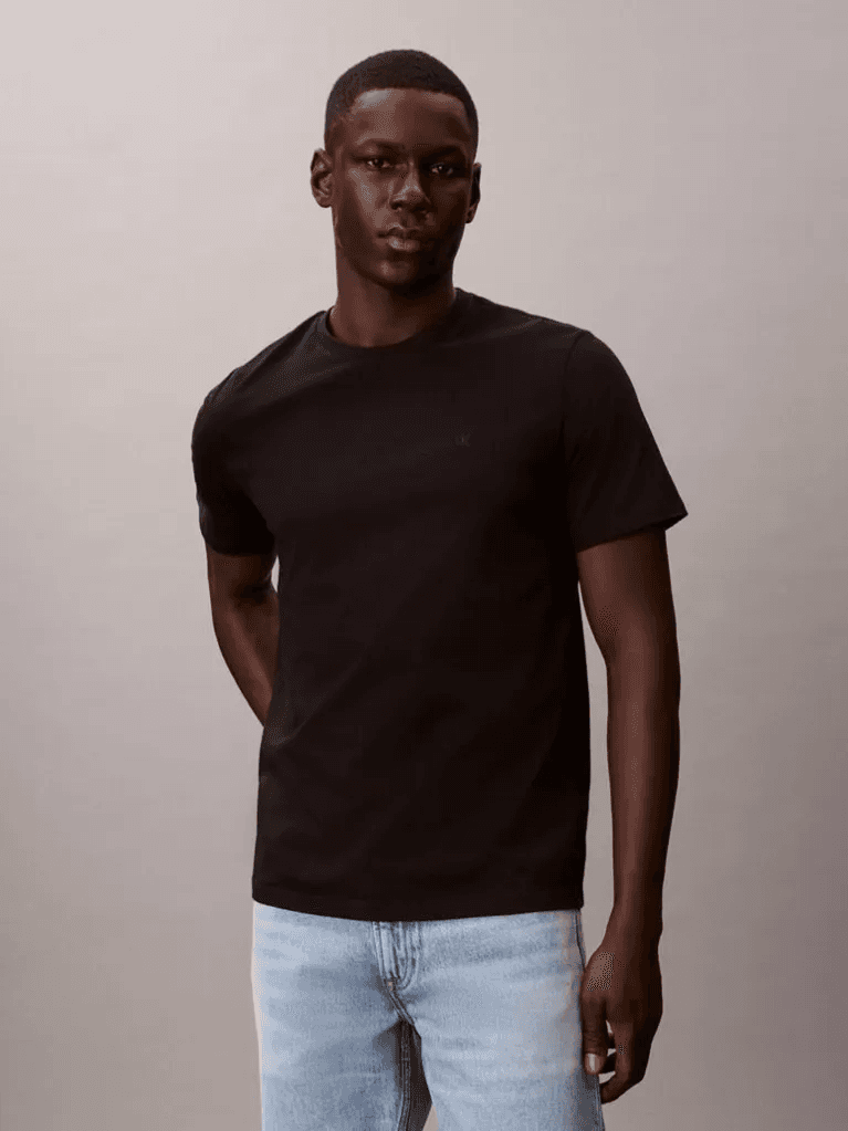 Ανδρικό Monogram T-shirt Μαύρο Calvin Klein LV04RD254G-UB1