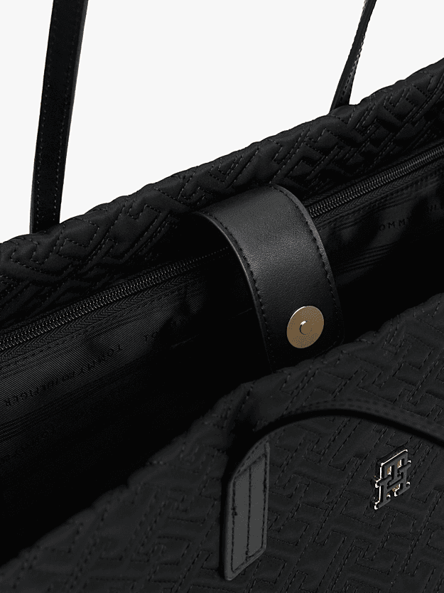 Γυναικεία City Tote Τσάντα Μαύρη Tommy Hilfiger AW0AW18163-BDS