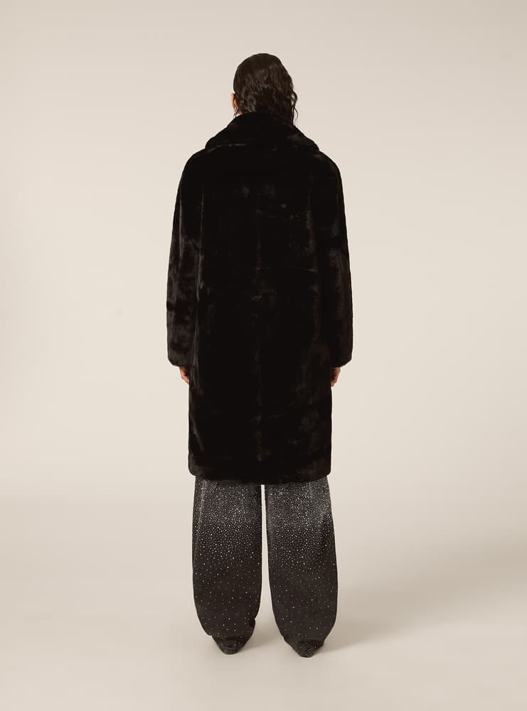 Γυναικεία Eco Γούνα Μαύρη Alcott CP0022DOAX15-BLACK