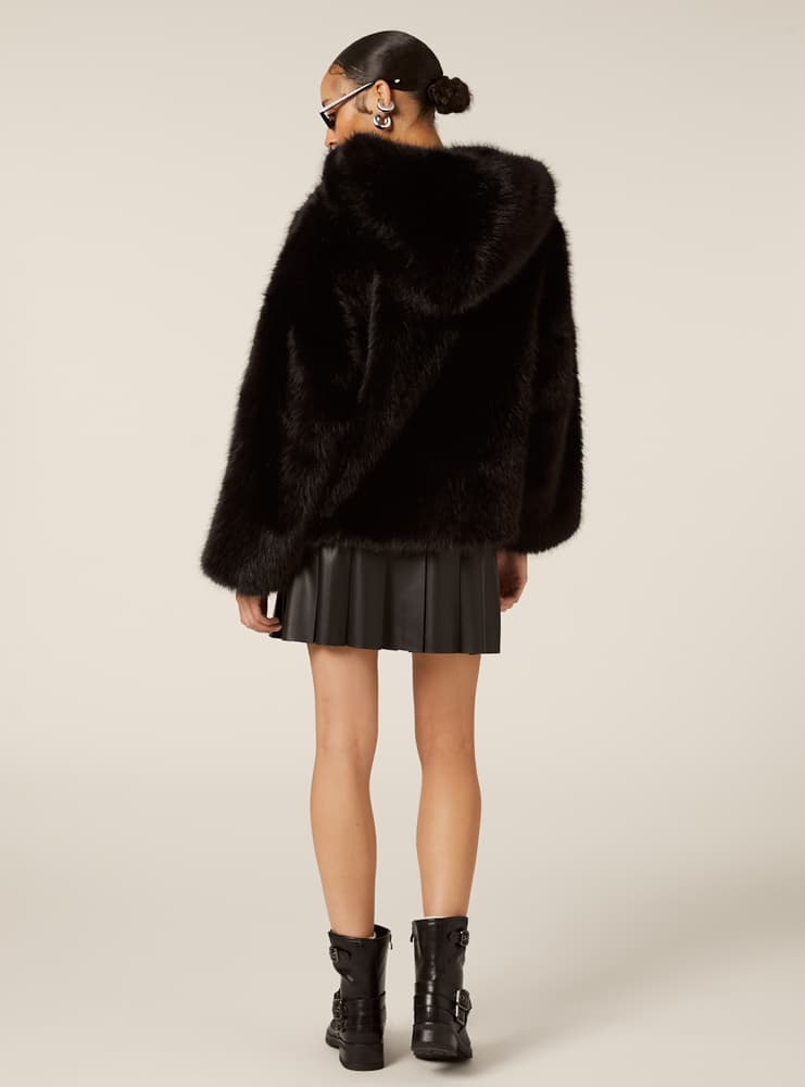 Γυναικεία Eco Γούνα Μαύρη Alcott CP0075DOAX15-BLACK