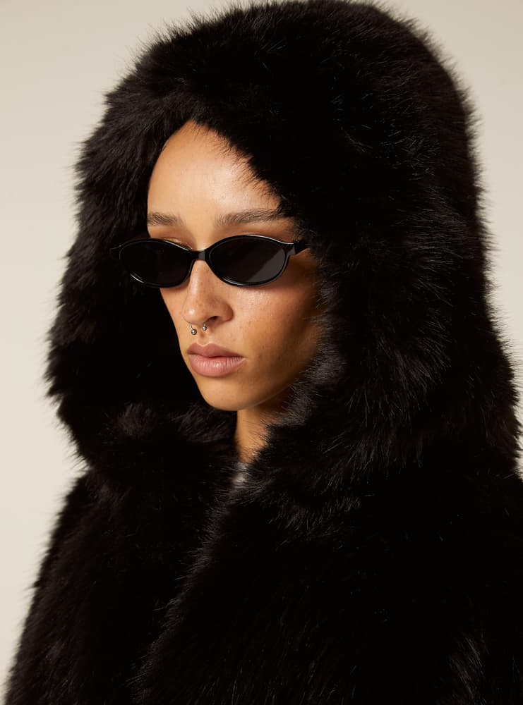 Γυναικεία Eco Γούνα Μαύρη Alcott CP0075DOAX15-BLACK