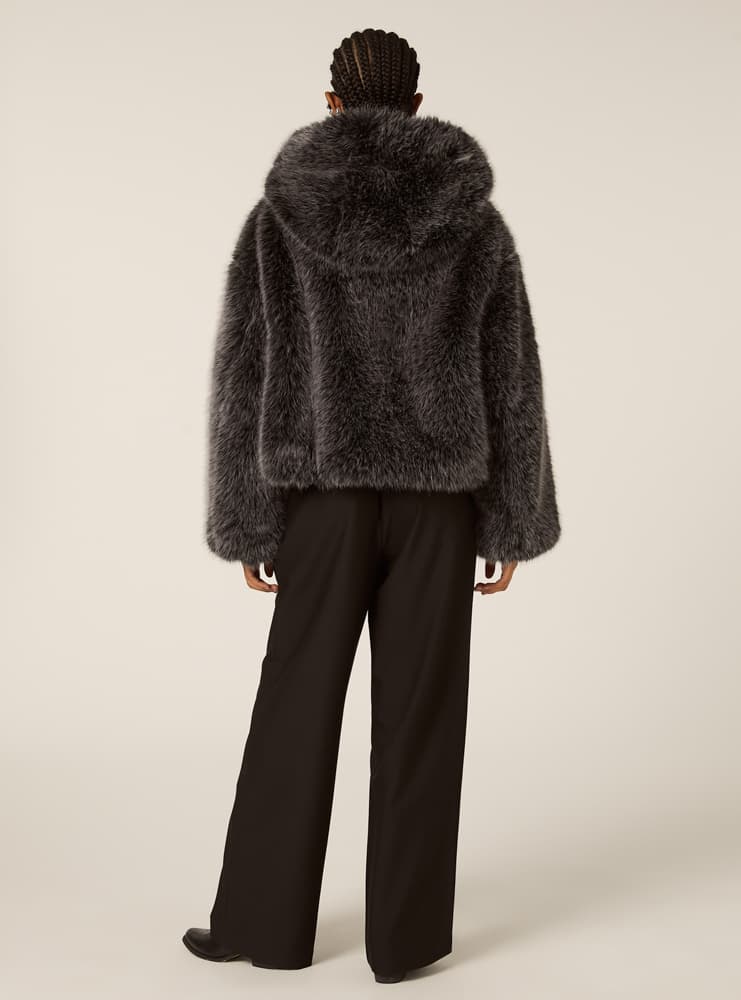 Γυναικεία Eco Γούνα Μαύρη Alcott CP0084DOAX15-BLACK