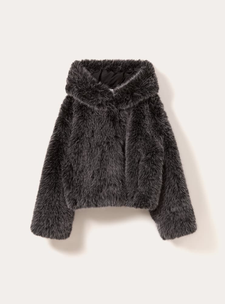 Γυναικεία Eco Γούνα Μαύρη Alcott CP0084DOAX15-BLACK