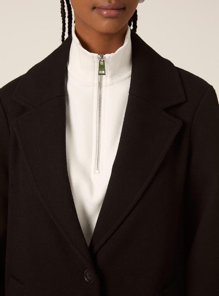 Γυναικείο Παλτό Μαύρο Alcott CP2270DOAX15-BLACK