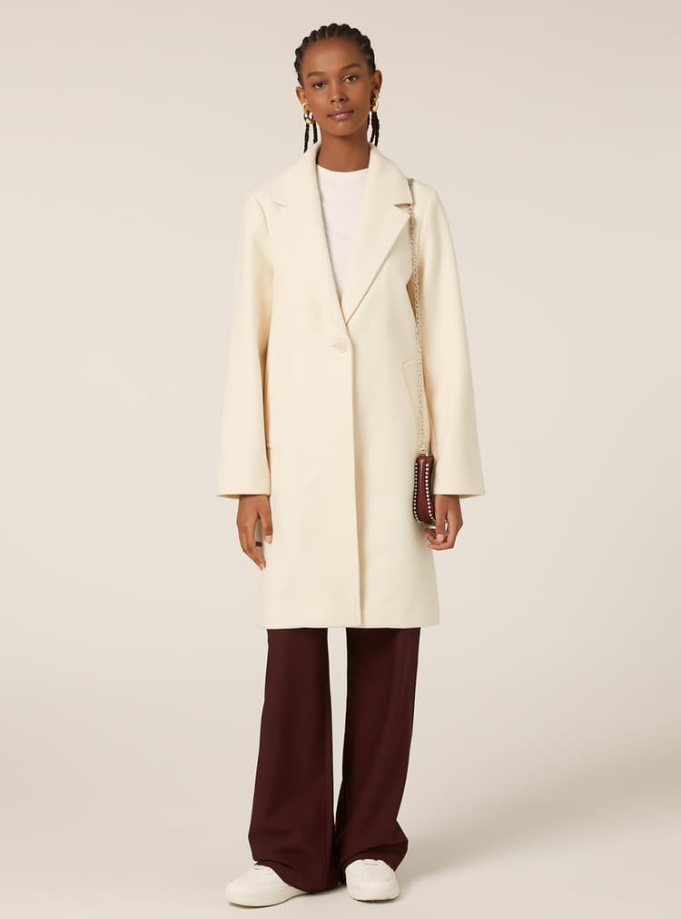 Γυναικείο Παλτό Off White Alcott CP2270DOAX15-OFF WHITE