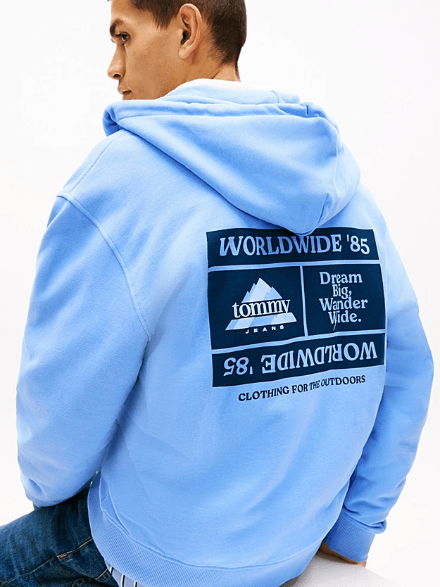 Ανδρική Ζακέτα Γαλάζια Tommy Jeans DM0DM22378-C58