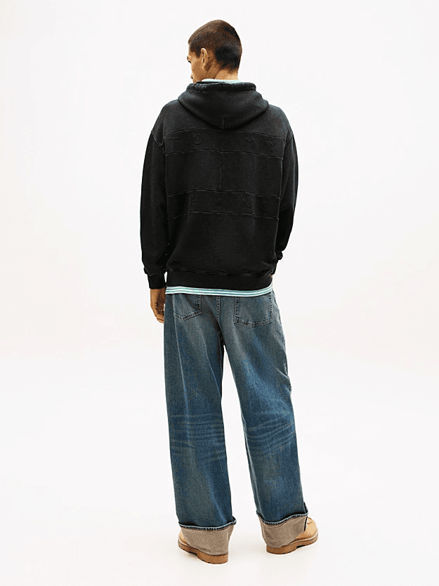 Ανδρικό Φούτερ Μαύρο Tommy Jeans DM0DM22383-BDS