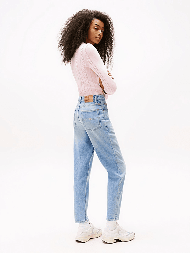 Γυναικείο Mom Τζιν Γαλάζιο Tommy Jeans DW0DW20041-1AB